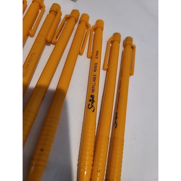 Scripto Refillable Pencil #2 Mechanical Pencils 0.7mm 8 Pencils  4 Erraser Box - Picture 5 of 16